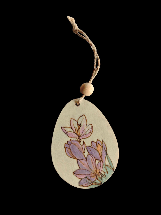 Suspension artisanale en bois – Spécial Pâques
