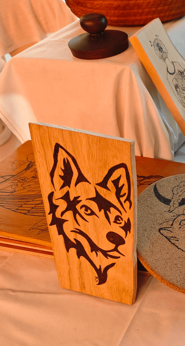 Tableau chien loup 