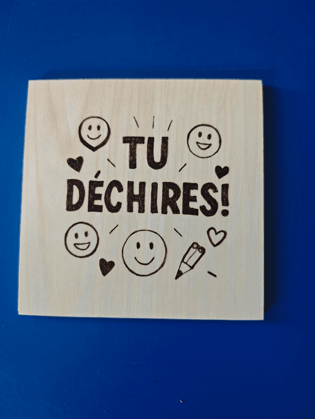 Plaque Cadeau fin d&#039;année - Merci 
