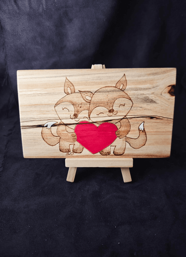 Duo de renards amoureux 